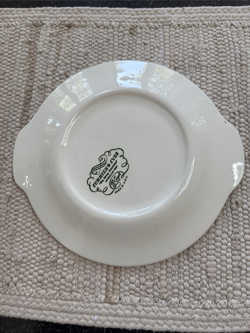 Vintage CURRIER & IVES by Royal China Scenic Transferware Ironstone - Set of 2 - Picture 4 of 9